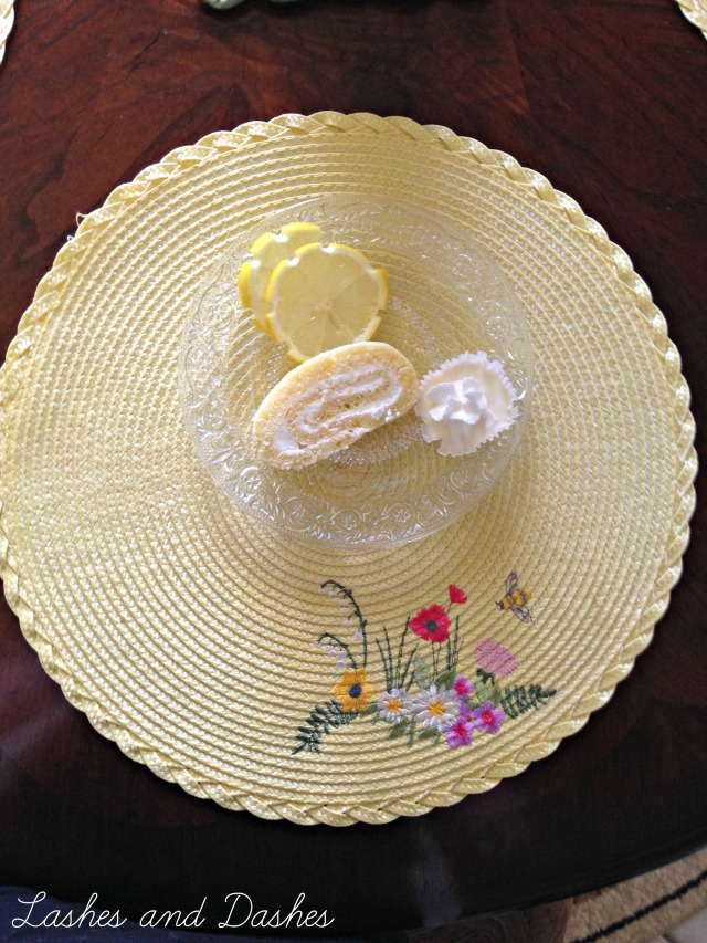 Lemon Roll Cake via LashesandDashes