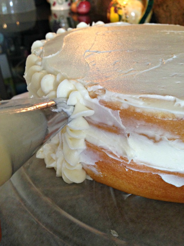 Almond Cake with Almond Buttercream via LashesandDashes