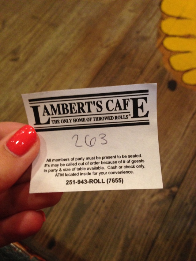 Lambert's Cafe in Foley Alabama
