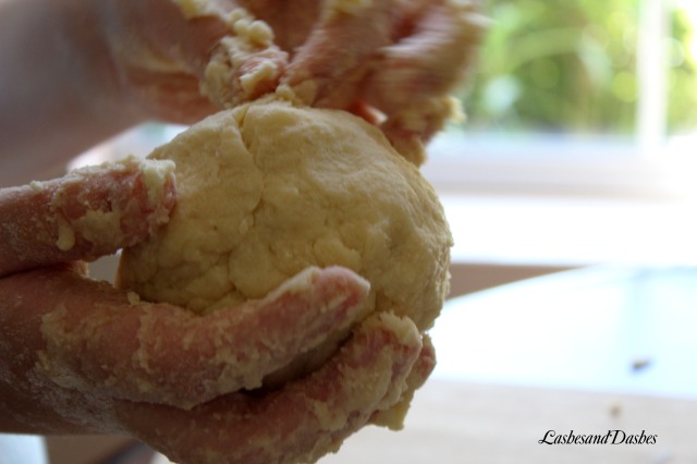 Potato Peach Dumplings via LashesandDashes